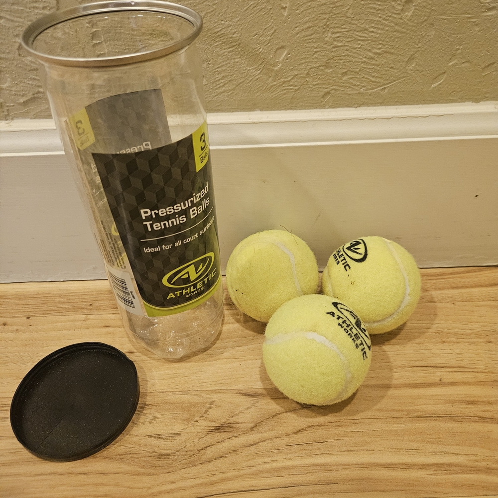 Set Of 3 Yellow Pressurized Tennis Balls